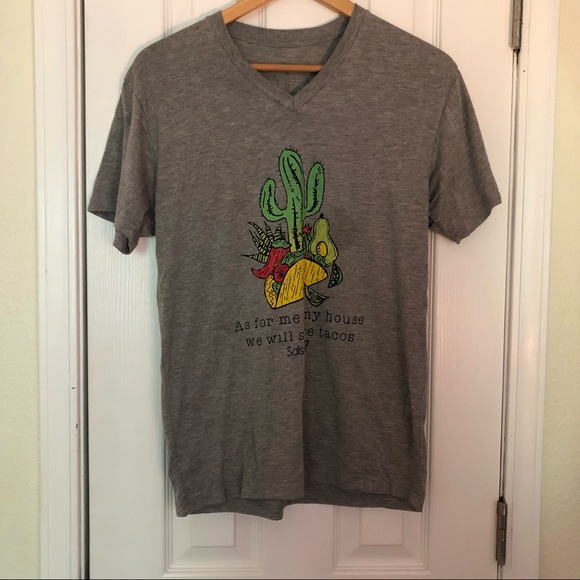Grey taco v-neck - Picture 1 of 5